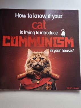 Funny Cat Book About Plotting To Introduce Communism Humorous Gift Pet Theme Fun